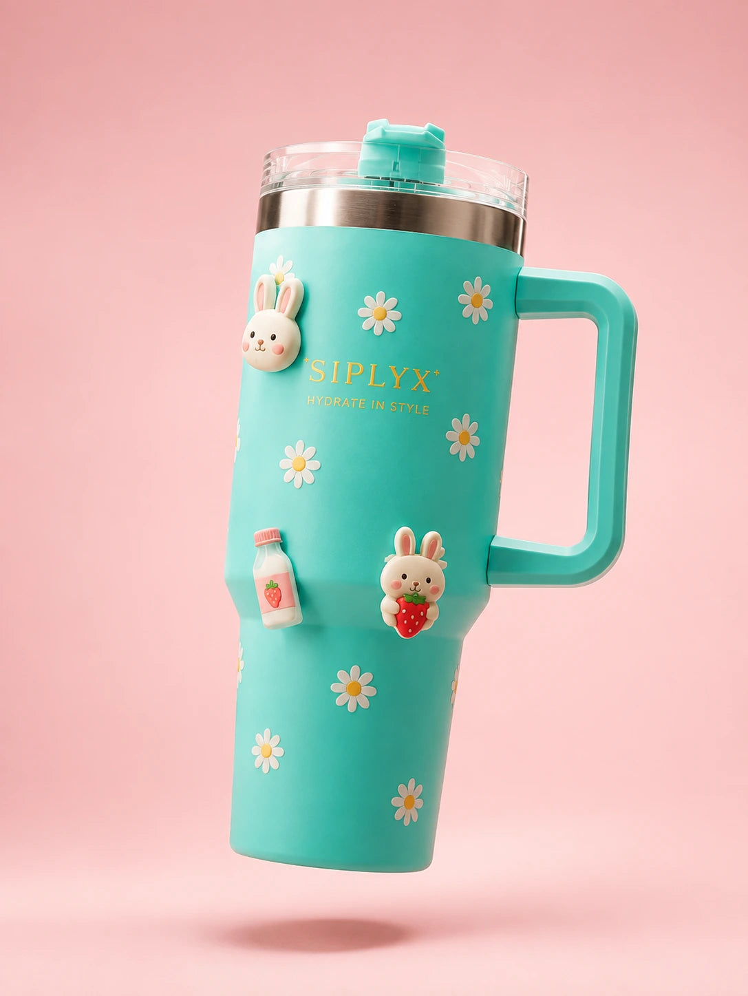 Daisy Dream — Aqua Teal | Tumbler