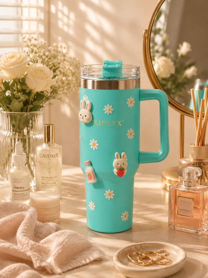 Daisy Dream — Aqua Teal | Tumbler