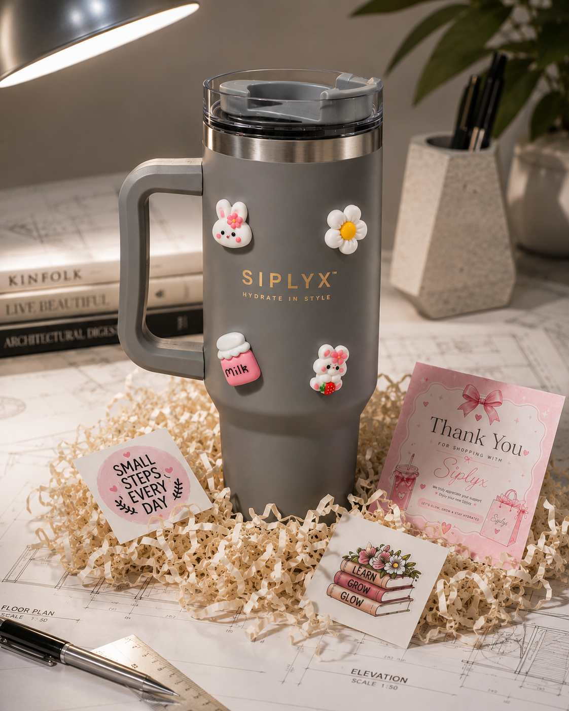 Charcoal Chic | Tumbler